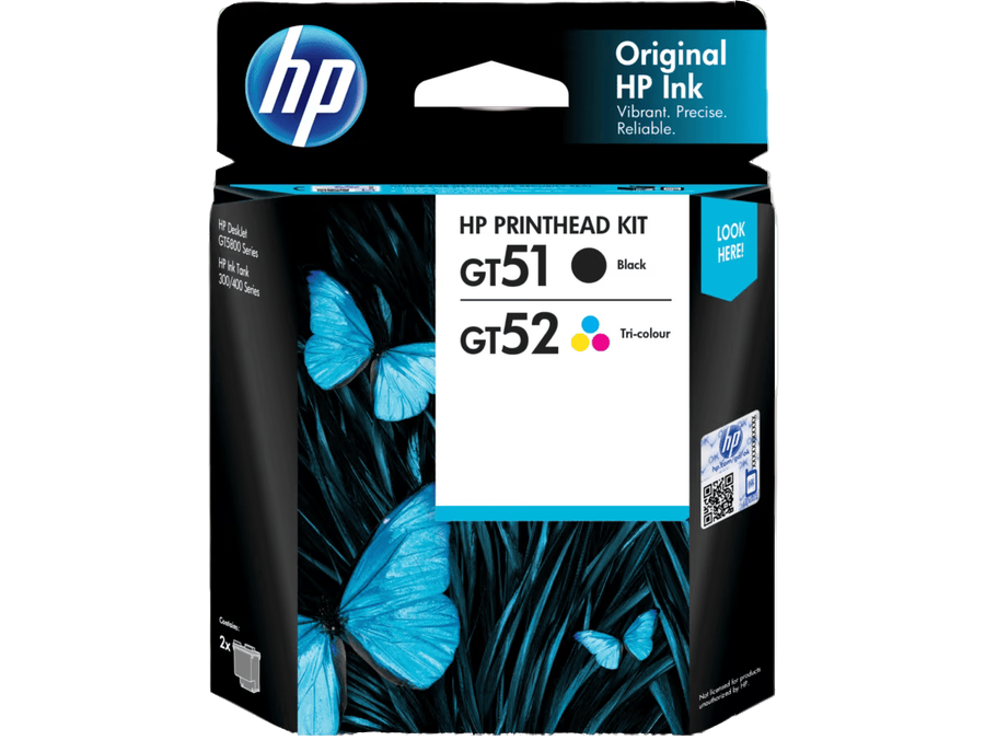 HP GT51/GT52 2-pack Black/Tri-color Printhead Replacement Kit