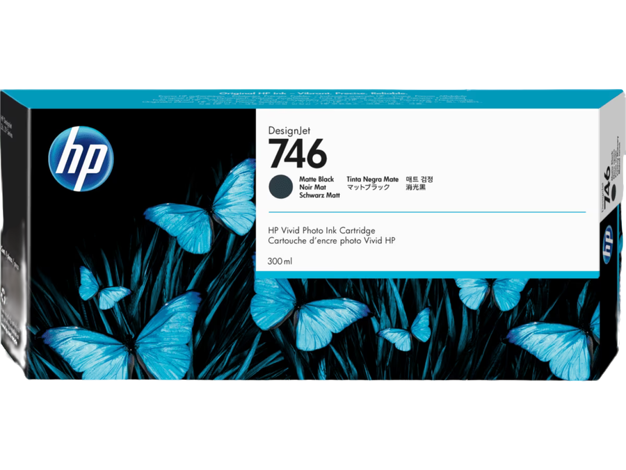 HP 746 300-ml Matte Black DesignJet Ink Cartridge
