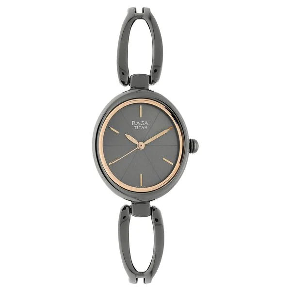 Titan Raga Viva Anthracite Dial Women Watch With Metal Strap