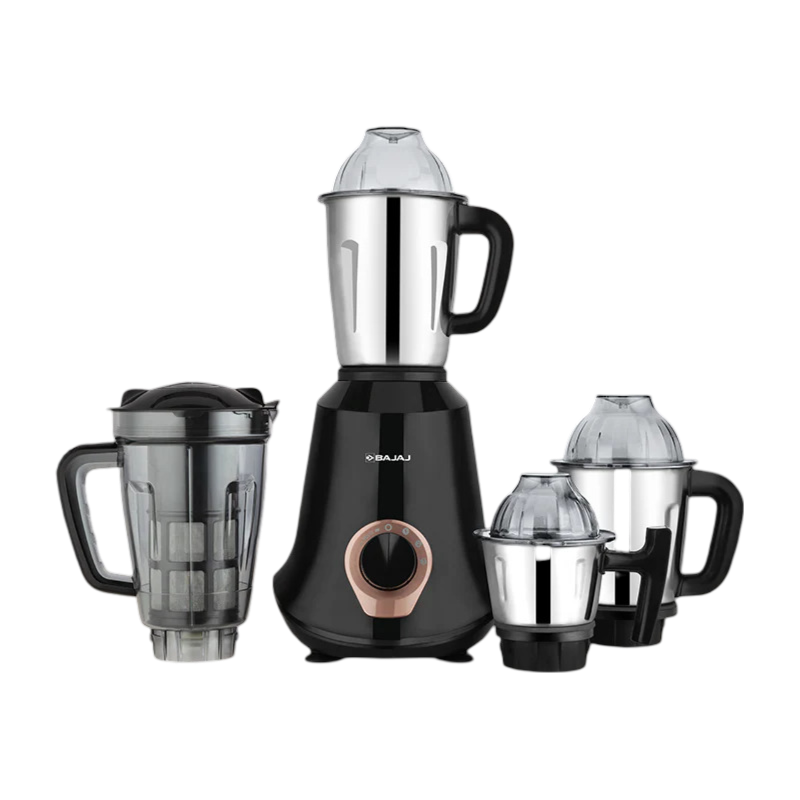Bajaj Military Series Glamore 4 Jar 1000W Jet Black Mixer Grinder