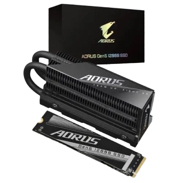 Shop Gigabyte Aorus Gen5 12000 1TB NVMe Gen5 Internal SSD - Main Image