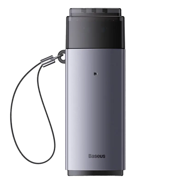 Baseus Lite Series USB-A & Type-C to SD/TF Card Reader Grey- WKQX060113