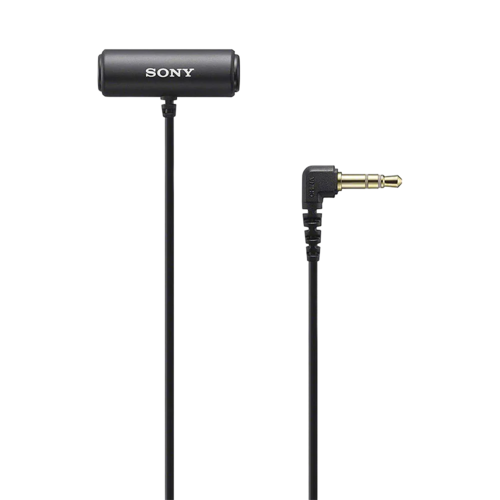 ECM-LV1 Stereo Lavalier Microphone with High-Quality Digital Audio