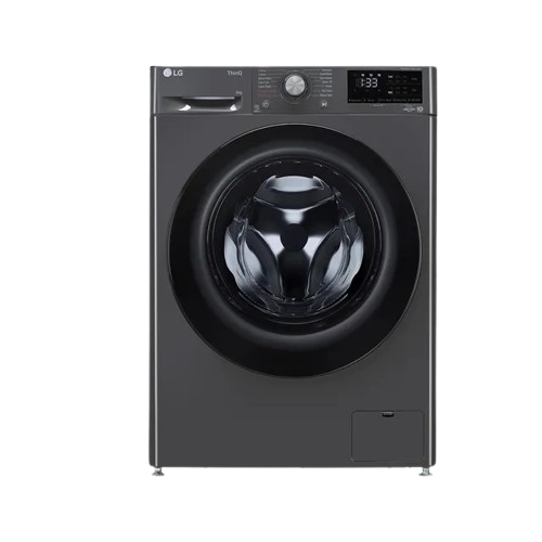 LG 8Kg Front Load Washing Machine, AI Direct Drive™, Middle Black