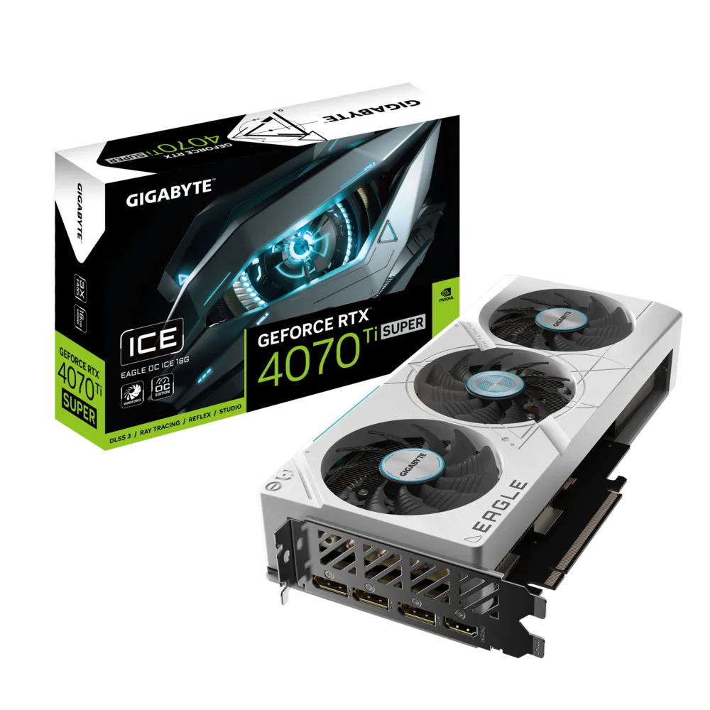 shop Gigabyte RTX 4070 Ti Super Eagle OC Ice 16GB Graphics Card