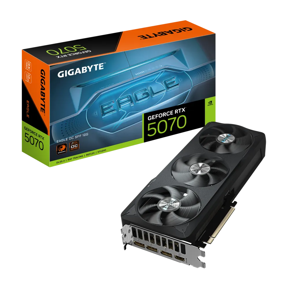 Gigabyte RTX 5070 Eagle OC SFF 12GB GDDR7 Graphics Card - GV-N5070EAGLE-OC-12GD