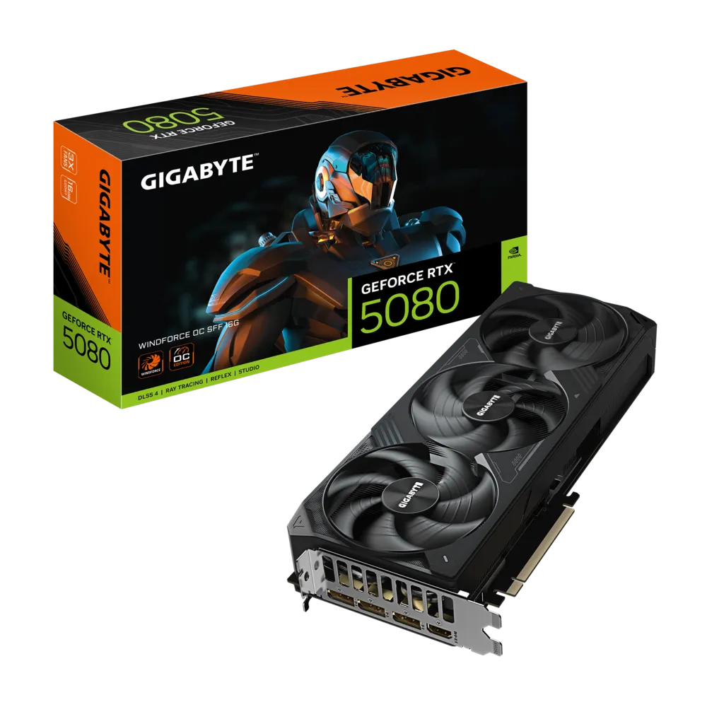 Gigabyte RTX 5080 WindForce OC SFF 16GB GDDR7 Graphics Card