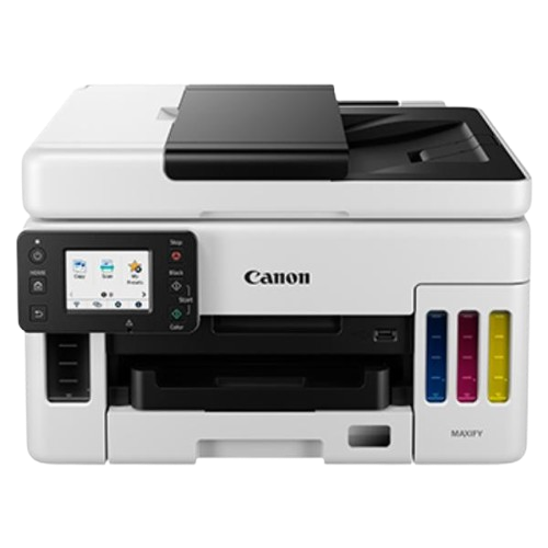 Canon MAXIFY GX6070 All-in-One Wireless Ink Tank (Colour) Business Printer for High Volume Document Printing, White and Black