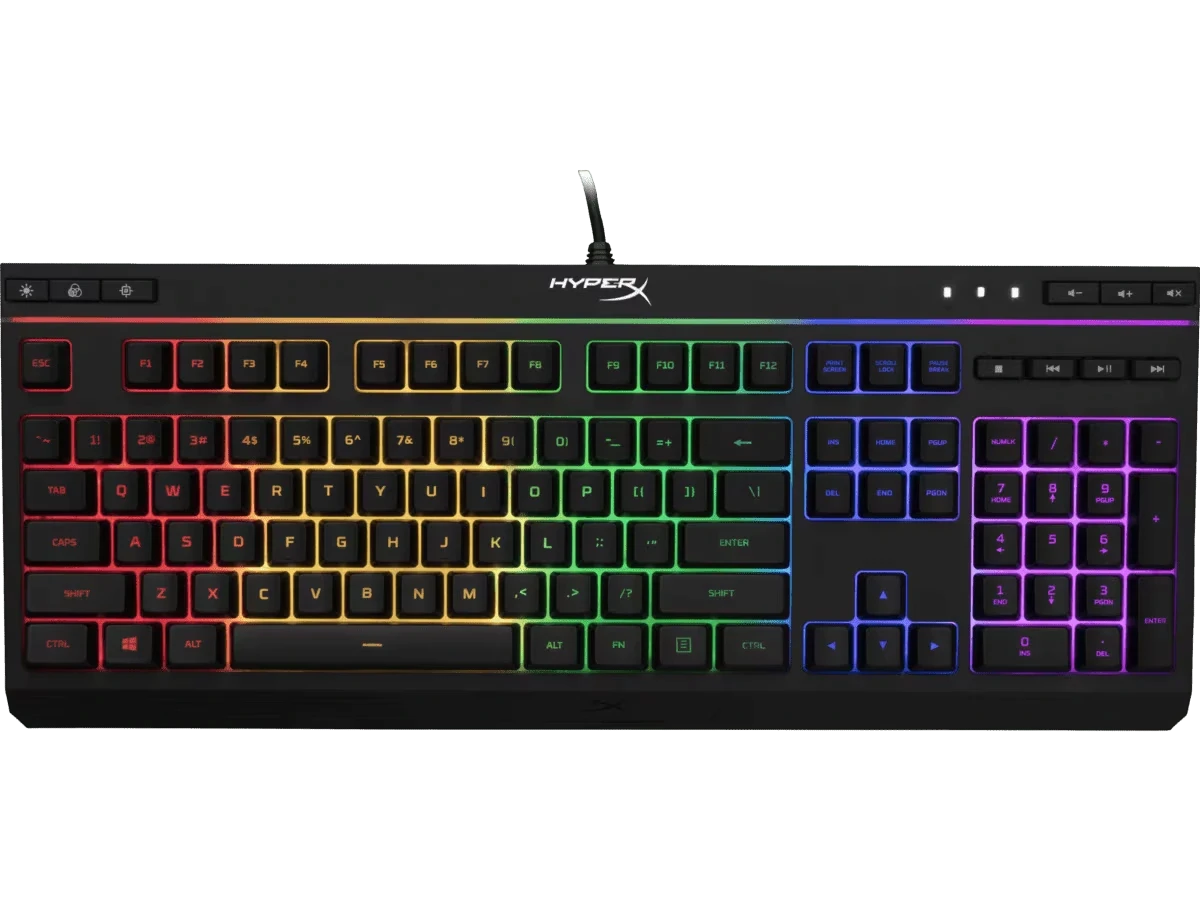HP HyperX Alloy Core RGB - Gaming Keyboard Signature HyperX light bar and RGB style for core gamers