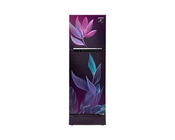 Samsung 253 L 2 Star Inverter Frost-Free Double Door Refrigerator (RT28T31429R/HL, Paradise Purple, 2022 Model), Free 1 Year Extended warranty
