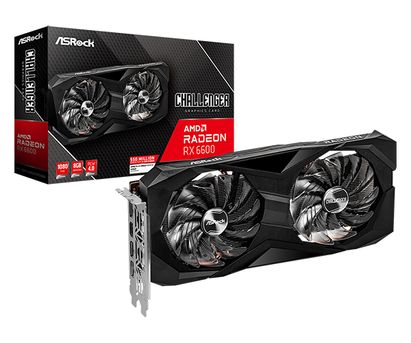 shop ASRock RX 6600 Challenger D 8GB Gaming Graphics Card Online