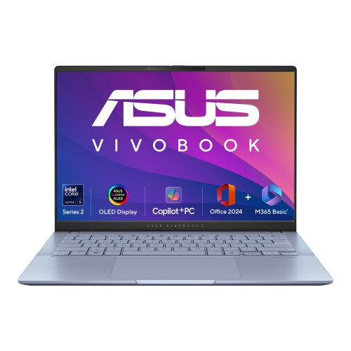 ASUS Vivobook S 14 OLED AI Powered Laptop Intel Core Ultra 5 226V 16GB 512GB Intel Arc Graphics 14.0" WUXGA Windows 11 Home MS Office S5406SA-QD098WS