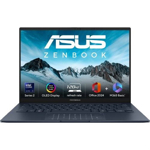 ASUS Zenbook 14 OLED AI Powered Laptop Intel Core Ultra 5 225H 16GB 1TB Intel Arc Graphics 14.0" 3K Touch Windows11 MS Office UX3405CA-PZ162WS