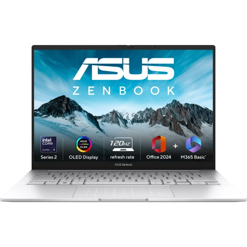 ASUS Zenbook 14 OLED, AI Powered Laptop, Intel Core Ultra 9 285H 32GB 1TB Intel Arc Graphics 14.0" 3K Touch Windows 11 MS Office UX3405CA-PZ349WS
