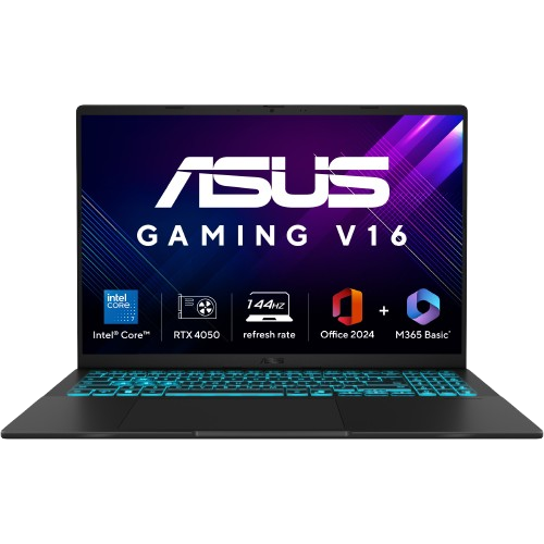 ASUS Vivobook 16, Gaming Laptop Intel Core 7 240H 16GB 512GB RTX 4050 16.0" WUXGA Windows 11 MS Office V3607VU-RP275WS