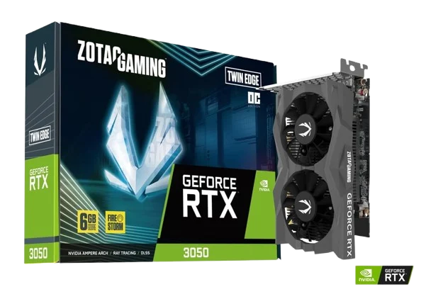ZOTAC Gaming GeForce RTX 3050 Twin Edge OC 6GB GDDR6 GPU - ZT-A30510H-10L