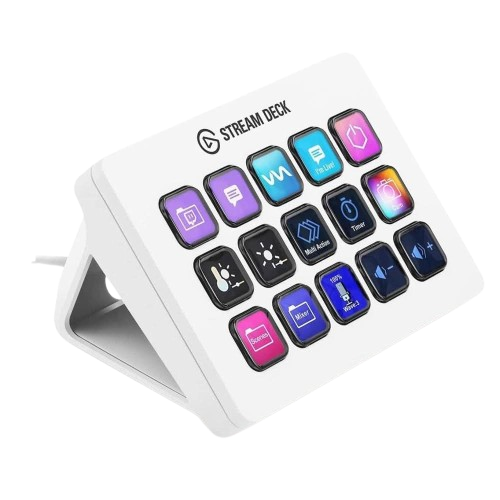 ELGATO STREAM DECK MK2 - 15 CUSTOMIZABLE LCD KEYS WHITE 10GBA9911