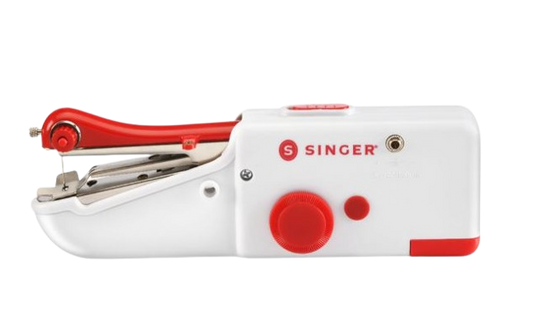 Singer Handheld Stapler Sewing Machine -White, Red – ( Built-in Stitches 1)