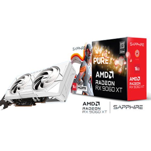 Sapphire Pure RX 9060 XT OC 16GB GDDR6 Graphics Card - 11350-02-20G