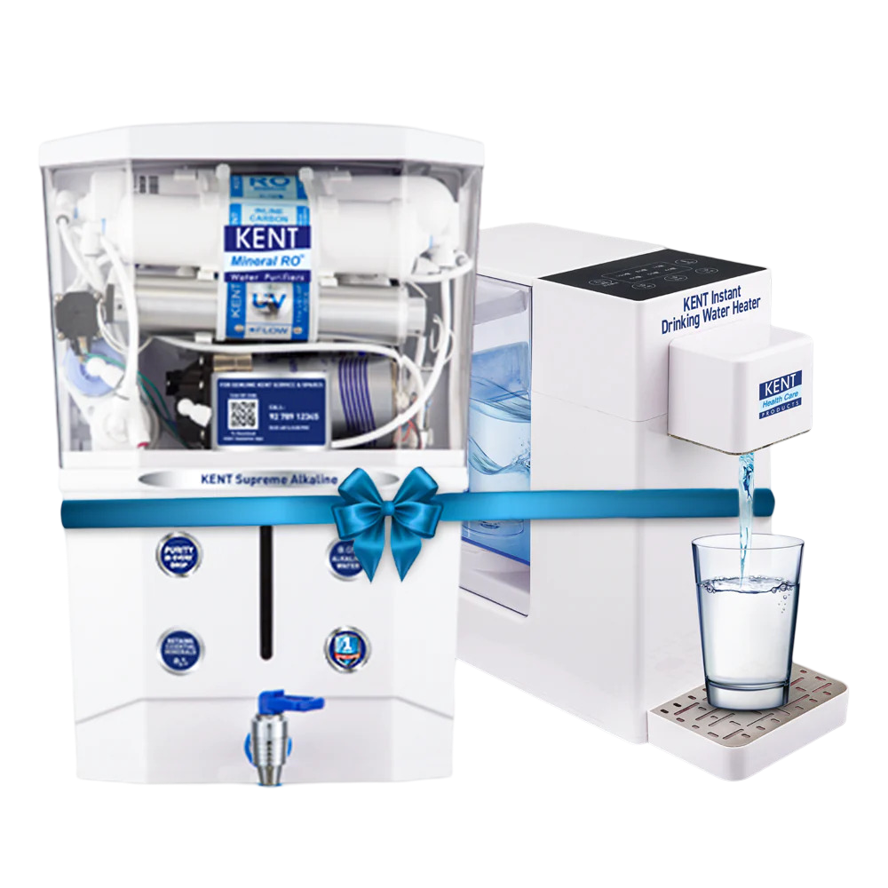 KENT Supreme Alkaline RO Water Purifier and Instant Drinking Water Heater