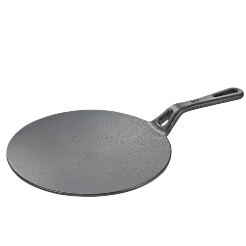 Crêpe & Blini Pans Prestige Cast Iron Scratch Resistant Concave Tawa, (Black)