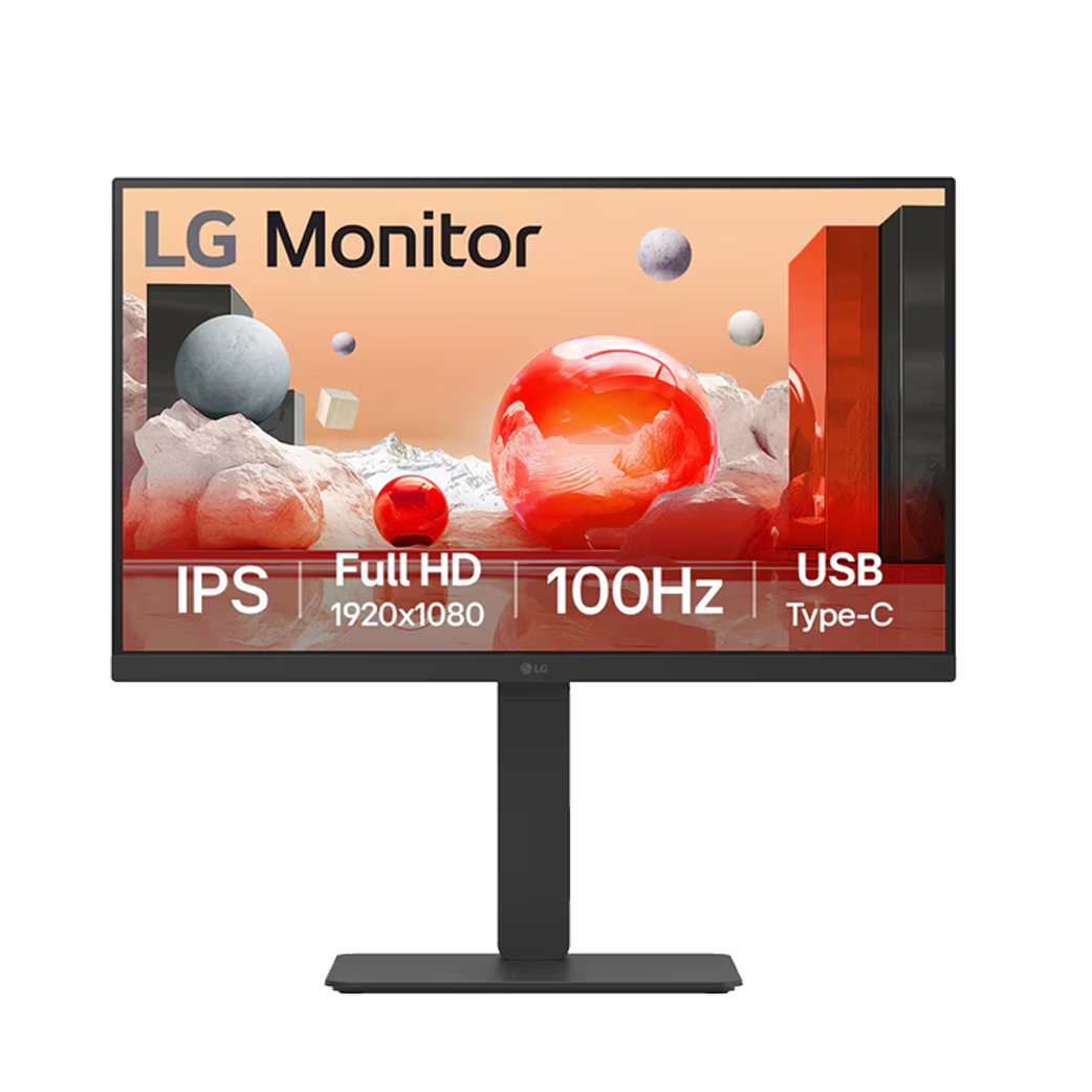 LG 60.47cm (23.8) Full HD IPS Monitor Display, USB Type-C 100Hz Refresh Rate - 24BA650-B