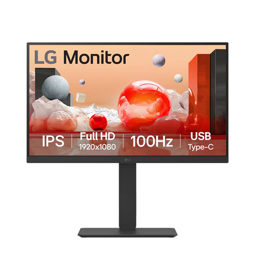 LG 60.47cm (23.8) Full HD IPS Monitor Display, USB Type-C 100Hz Refresh Rate - 24BA650-B