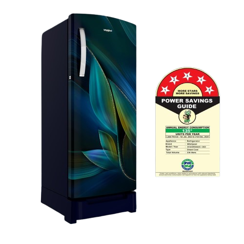 Whirlpool 236 L 5 Star Frost Free Inverter Direct-Cool Single Door Refrigerator (Auto Defrost, 5 Star Rated, 260 IMPRO PLUS ROY 5S INV BLUE BREEZE-Z, 2024 Model)