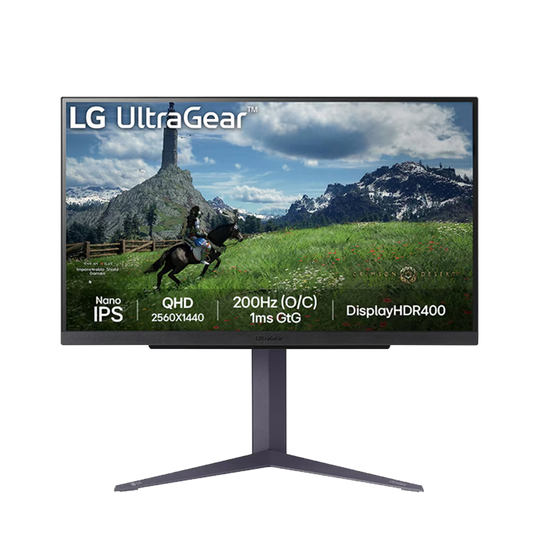 LG 27 (68.4 cm) UltraGear QHD Nano IPS Gaming Monitor with 180Hz (O/C 200Hz), 1ms (GtG), Display HDR™ 400 27GS85Q-B