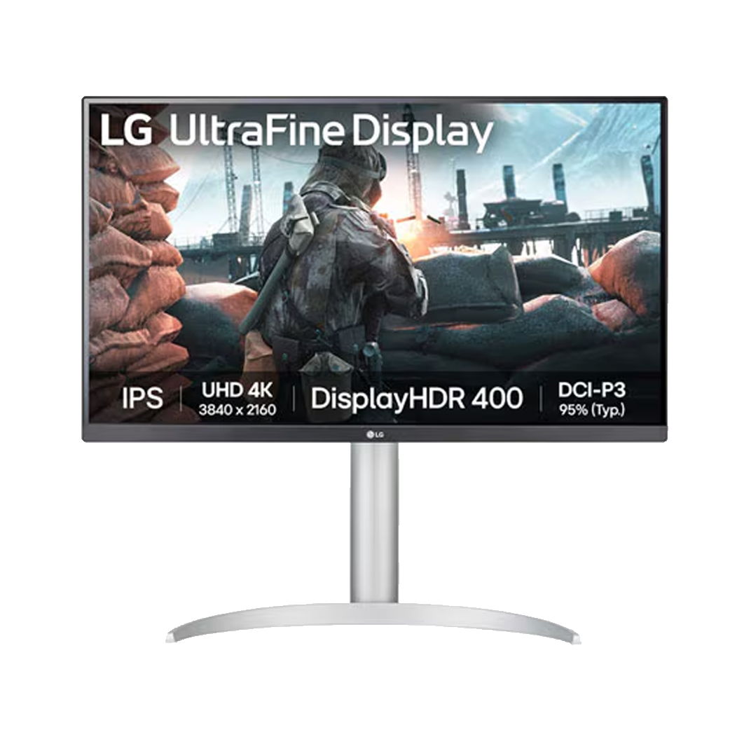 LG 68.58 cm (27) UHD 4K IPS monitor with VESA DisplayHDR 400 - 27UP650K-W