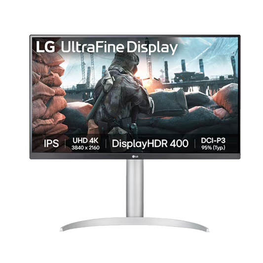LG 68.58 cm (27) UHD 4K IPS monitor with VESA DisplayHDR 400 - 27UP650K-W
