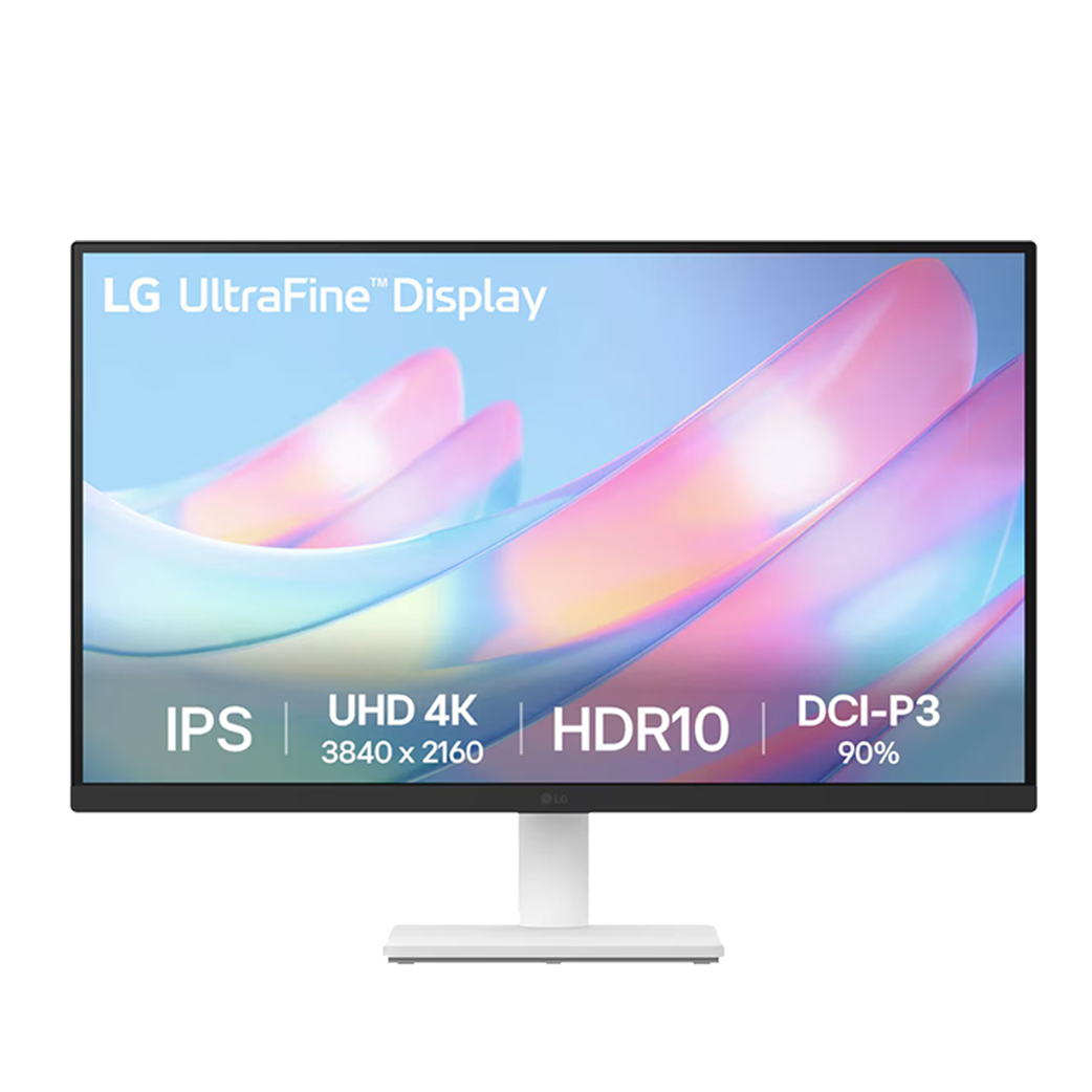 LG 68.5 cm (27) 4K UHD UltraFine IPS Monitor with HDR10, 60 Hz, 5ms (GtG), Reader Mode -27US500-W