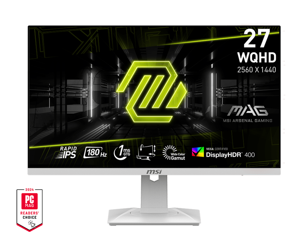 MSI MAG 274QRFW 27 Inch WQHD Gaming Monitor - 2560 x 1440 Rapid IPS Panel, 180 Hz