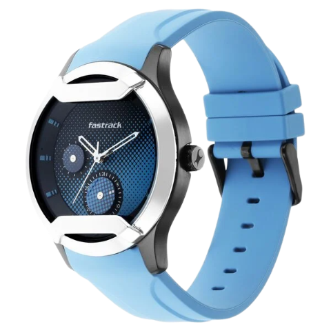 Fastrack Urban Bounce Quartz Analog Black Dial Silicone Strap Watch for Guys