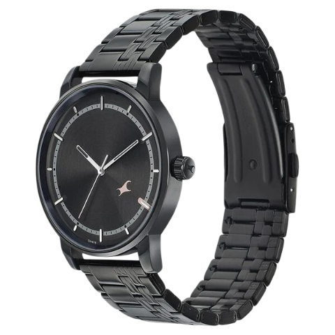 Fastrack Style Up Grey Dial Stainless Steel Strap Watch for Guys