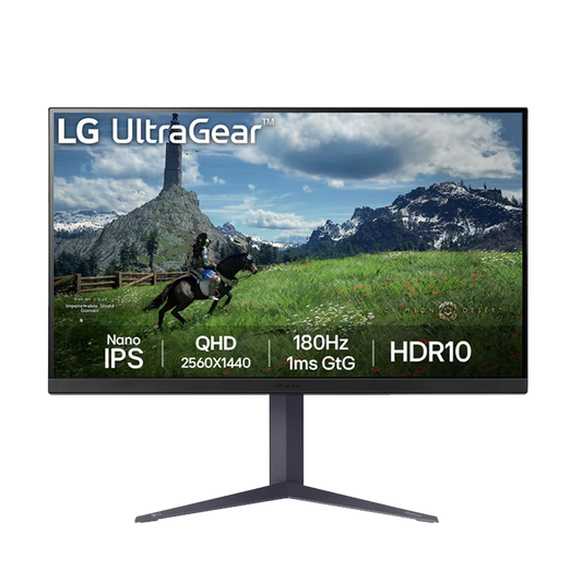 LG 80.0 cm (31.5) UltraGear IPS Gaming Monitor, 180Hz Refresh Rate, 1ms (GtG) Response Time, HDR10 32GS85Q-B