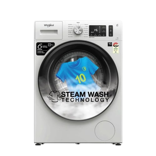 Whirlpool Xpert Care 7kg 5 Star Front Load Washing Machine with In-Built Heater