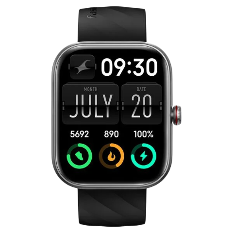 Fastrack Kruz+ 4.85 CM Super HD Display with Functional Crown and SingleSync BT Calling Smart Watch for Unisex