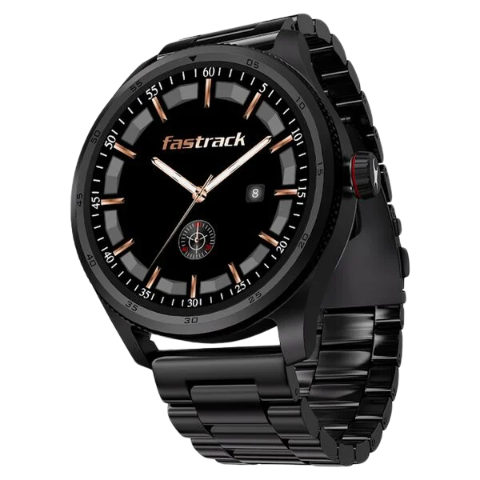 Fastrack Magnus FX1 Luxury Metal Smartwatch with High Definition 3.5 cm UltraVU Display, SingleSync BT Calling