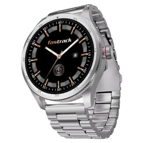 Fastrack Magnus FX1 Luxury Metal Smartwatch with High Definition 3.5 cm UltraVU Display, SingleSync BT Calling