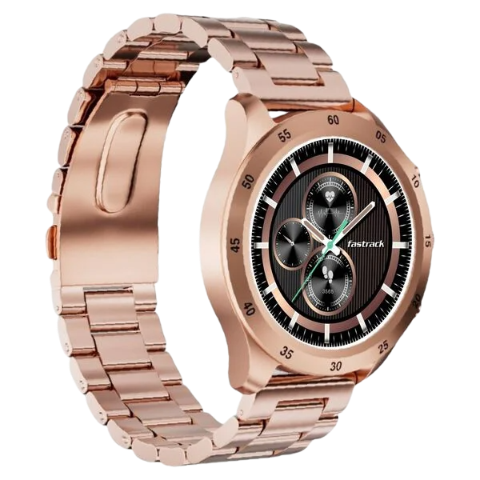 Fastrack Magnus FX2 Unisex Smart Watch With Rose Gold Metal Strap