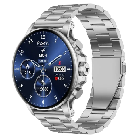 Fastrack Marvellous FX2 Unisex Smart Watch With Silver Metal Strap