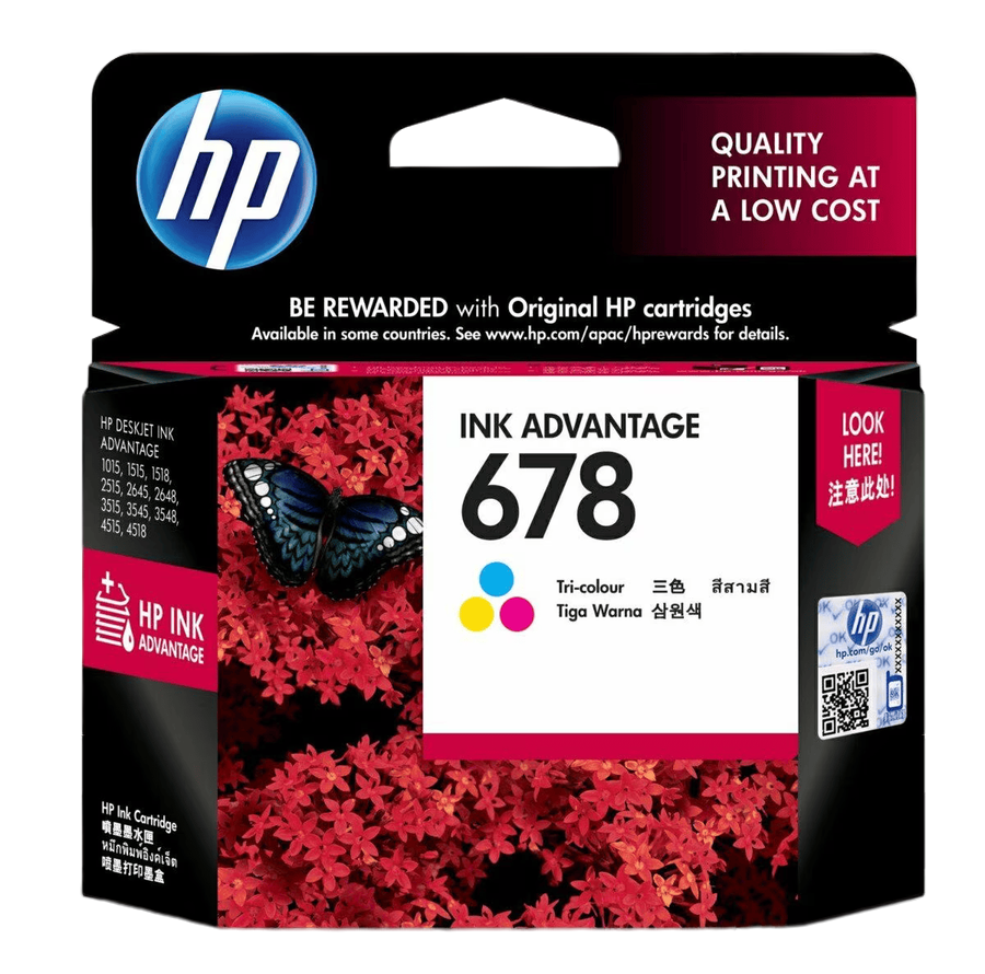 HP 678 Tri-color Original Ink Advantage Cartridge
