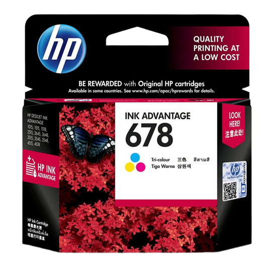 HP 678 Tri-color Original Ink Advantage Cartridge