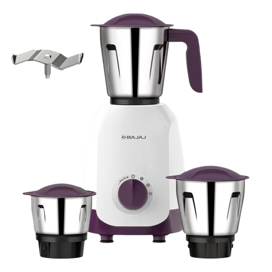 Bajaj Ninja Series Elegance 500W, 3 Jar with DuraCut® Blade