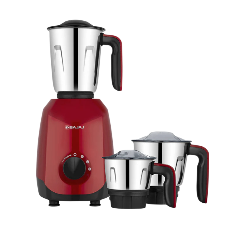 Bajaj Ninja Series EleganceMax 500W Red Rage Mixer Grinder