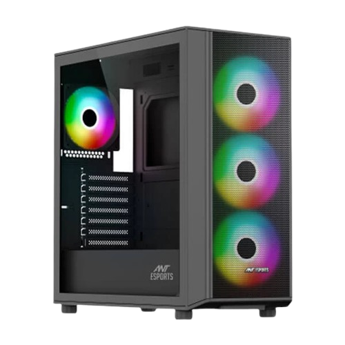 Ant Esports 411 Air ARGB (E-ATX) Mid Tower Cabinet (Black)