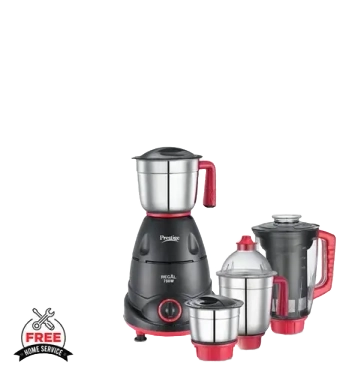 Prestige 750 Watts Regal Mixer Grinder with 4 Jars (3 Stainless Steel Jars + 1 Juicer Jar)|