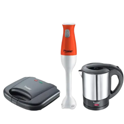 Prestige Breakfast set - Electric Kettle, Sandwich Toaster & Hand Blender