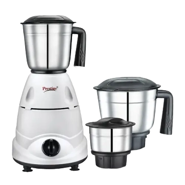Prestige 500 Watts Primo Mixer Grinder with 3 Stainless Steel Jars| Ergonomic Design| Sturdy Handles| Black & White